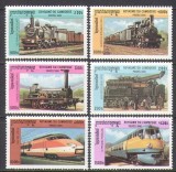 Cambodge 2000 - Locomotive, trenuri, serie neuzata
