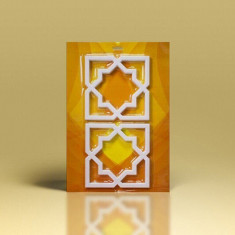 Set ornament din poliuretan A714 (1set=2buc) - 22.5 x 22.5 x 1.5 cm