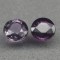 PERECHE SAFIRE NATURALE mov-roz NETRATATE 0,47 ct. Certificat de Autenticitate !