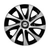 Set 4 capace roti Drift exrta silver&amp;black R15 Compatibil Cu Fiat, Autohelix MSA