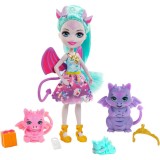 Set de joaca Royal Enchantimals - Deanna Dragon si Familia Dragonilor