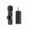 Microfon Lavaliera Wireless, 1 Microfon si 1 Receptor 3.5 mm, Autonomie 1-3h, Bluetooth 5.0, 70dB, Baterie 50 mAh, Negru