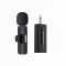 Microfon Lavaliera Wireless, 1 Microfon si 1 Receptor 3.5 mm, Autonomie 1-3h, Bluetooth 5.0, 70dB, Baterie 50 mAh, Negru
