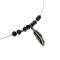 Colier fir argint cu rondele safir natural