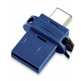 Memorie USB VERBATIM 32GB DUAL DRIVE USB3.0 USB-C BLUE 49966, 32 GB