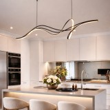 Lustra LED suspendata LIBRE 42W cu telecomanda, dimabila, neagra, reglabila