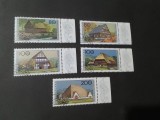 Seria Completă Germania 1996 - Arhitectură Rurală, Case Tradiționale, Cupon Lateral, 5v, Ștampilată -A333, Stampilat