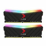Set Memorie RAM, PNY, RGB, 16GB, DDR4-3600MHz, CL18, Dual Channel