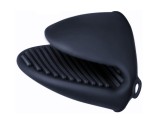 Cumpara ieftin Manusa de bucatarie din silicon rezistenta la caldura, 8 x 11,5 cm, gri inchis, Oem