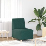 VidaXL Canapea Scaun fără brațe, verde &icirc;nchis, 55 cm, material textil