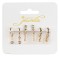 Set Cercei Language of Jewels, Aurii, 3 Perechi, Strass și Model Răsucit