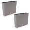 Set 2 jardiniere decorative, imitatie ratan, cafeniu, 58x18x49.8 cm, Rato Case