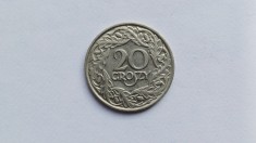 Polonia-20 Groszy 1923 Nichel foto