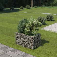 Jardiniera gabion, o?el galvanizat, 90 x 50 x 50 cm foto