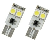 Becuri auto Vecta 12V T10 W2.1x9.5d 5W cu 4 leduri SMD 5050SMD Canbus , fara eroare in bord , alb Kft Auto