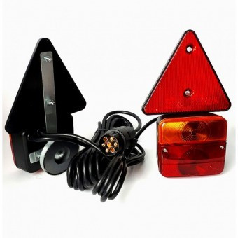 Kit stop lampi cu magnet 12v/24v (triunghi) foto