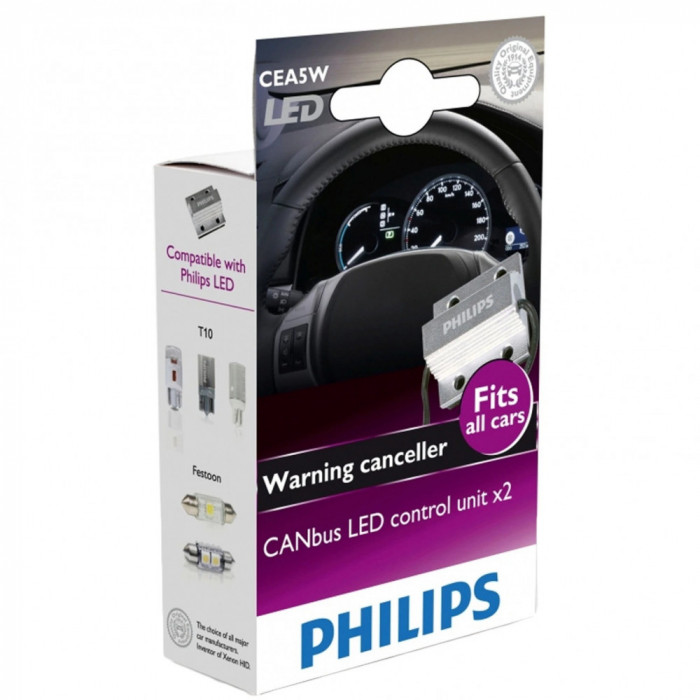 Set Unitate Control Canbus LED Philips, 2 buc