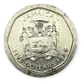 JAMAICA 5 DOLLARS 1996 [1] XF + , km 163