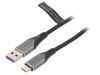 Cablu USB 2.0 Vention A la C, Negru, 0.25m, Ecranat