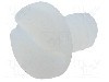 Surub UNC 6-32, poliamida, lungime 4.75mm, cap rotund, pas filet {{Pas filet}}, KEYSTONE - 9333