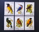 S&atilde;o Tom&eacute; e Pr&iacute;ncipe 1979 - Seria Completă Păsări Exotice / Ornito-Filatelie (Aves / Birds) 6 Valori Ștampilat - Cod: -SW13
