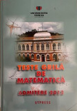 Teste grila de matematica admitere 2012