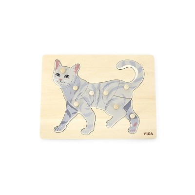 Puzzle Montessori, Pisica, Viga foto