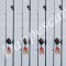 SET 4 Lansete SLIM EASTSHARK LEGNA 3,6m+Mulinete WINDBLADE GB8000+4 ROLE FIR
