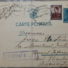 Carte postala Cenzurat Braila 2, 1943