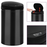 Cos de gunoi automat cu senzor, 40 L, negru, otel carbon