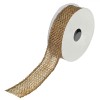 Panglică Decorativă, Aurie, Lungime 5m, Lățime 25mm, Poliester, Crăciun, Oem
