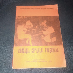 EDUCATIA COPILULUI PRESCOLAR CULEGERE METODICA 1978