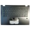 Carcasa superioara cu tastatura iluminata palmrest Laptop, Lenovo, Yoga 530-14, 530-14ARR, 530-14IKB, ap173000900, gri inchis, finger print