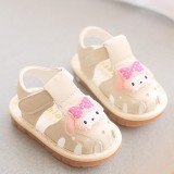 Sandalute ivoire cu piuitoare - Melody (Marime Disponibila: 9-12 luni (Marimea