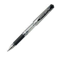Pix cu gel Uni-ball Signo Broad UM-153, 0.7mm, cu capac, corp transparent, grip cauciucat, scris negru