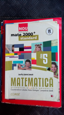 MATEMATICA ARITMETICA , ALGEBRA GEOMETRIE CLASA A V A - PITU , ZANOSCHI foto