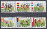 ROMANIA 1986 LP 1157 TURNEUL FINAL C.M. FOTBAL MEXIC 1986 SERIE MNH