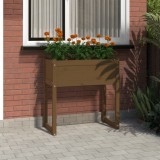 VidaXL Jardinieră, maro miere, 78x40x81 cm, lemn masiv de pin 822135