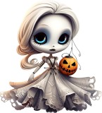 Cumpara ieftin Sticker decorativ, Halloween, Alb, 65 cm, 8444ST-11, Oem