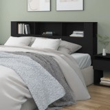 Gossi dulap tablie, negru, 200x18,5x104,5 cm