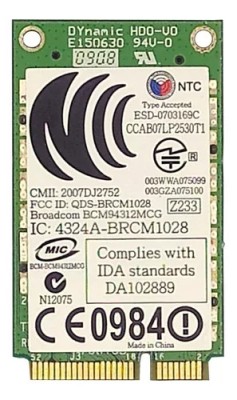 21.Modul/Placa retea wifi wireless wifi laptop ESD-0703169C foto