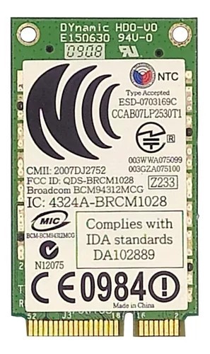 21.Modul/Placa retea wifi wireless wifi laptop ESD-0703169C