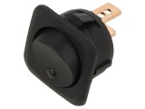 &Icirc;ntrerupător rocker SPST ON-OFF, 25A/12V DC, LED, negru