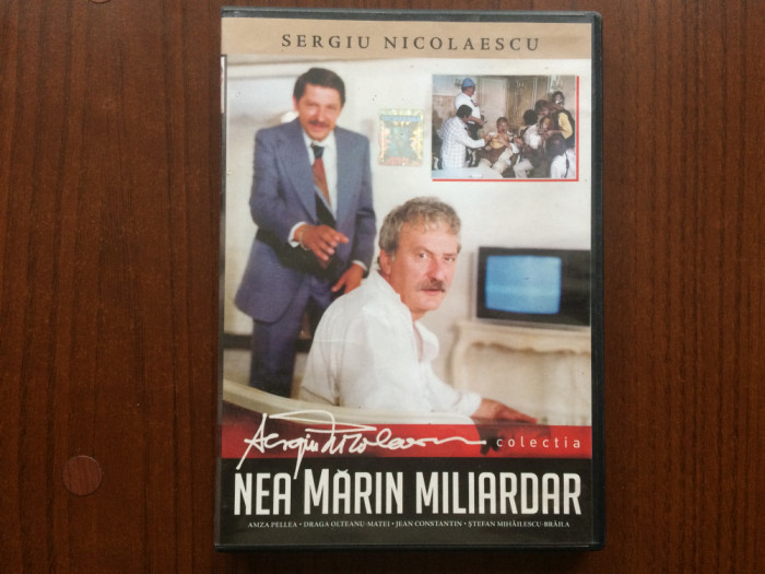 nea marin miliardar sergiu nicolaescu dvd film comedie romaneasca de colectie NM