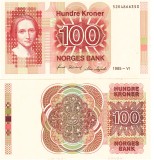 Norvegia 100 Kroner 1985 P-43c UNC