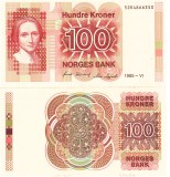 Norvegia 100 Kroner 1985 P-43c UNC