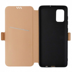 Husa tip carte cu stand Magnet Book aurie pentru Samsung Galaxy A71 (SM-A715F)