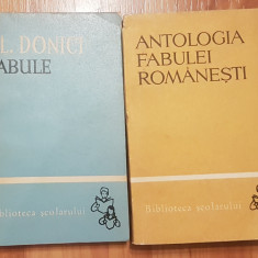 Set 2 carti de fabule. Colectia Biblioteca Scolarului