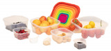 Set Cutii Alimente Curcubeu 8, Sterk, Plastic, Diverse Culori, 8 casolete de diferite dimensiuni