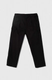 Adidas Originals pantaloni de bumbac culoarea negru, cargo IR7737